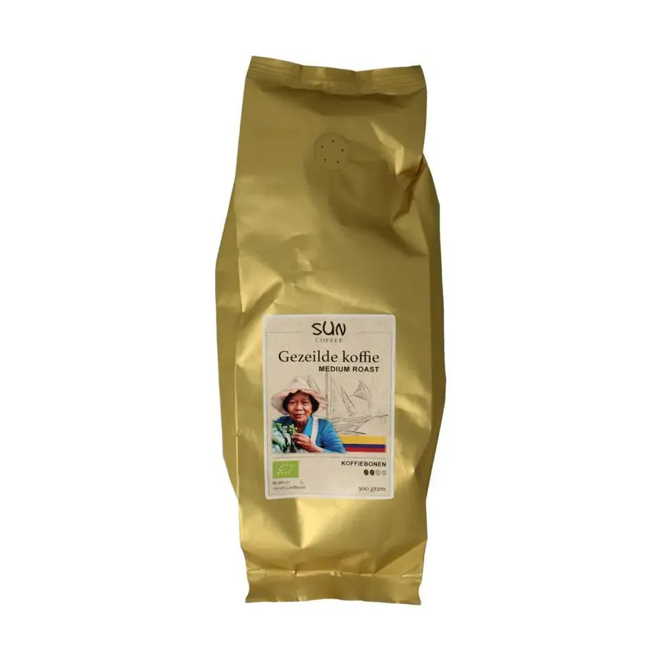 Sun Coffee Gezeilde koffiebonen medium roast 500 gram