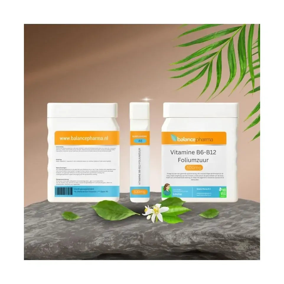 Supplements Vitamine B6-B12-foliumzuur 60 vcaps