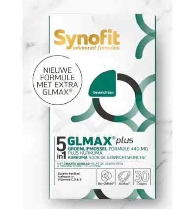 Synofit GLMAX 5-in-1 plus groenlipmossel 60 softgels