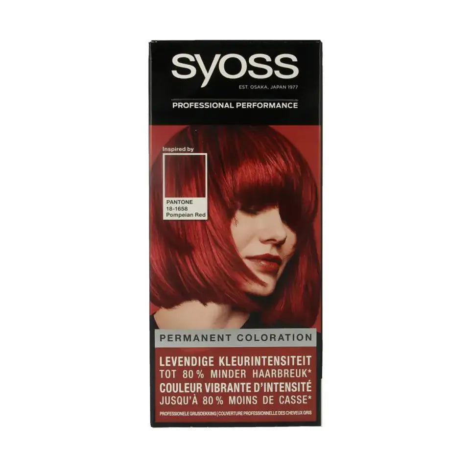 Syoss Color Baseline pantone 5-72 pompeian red