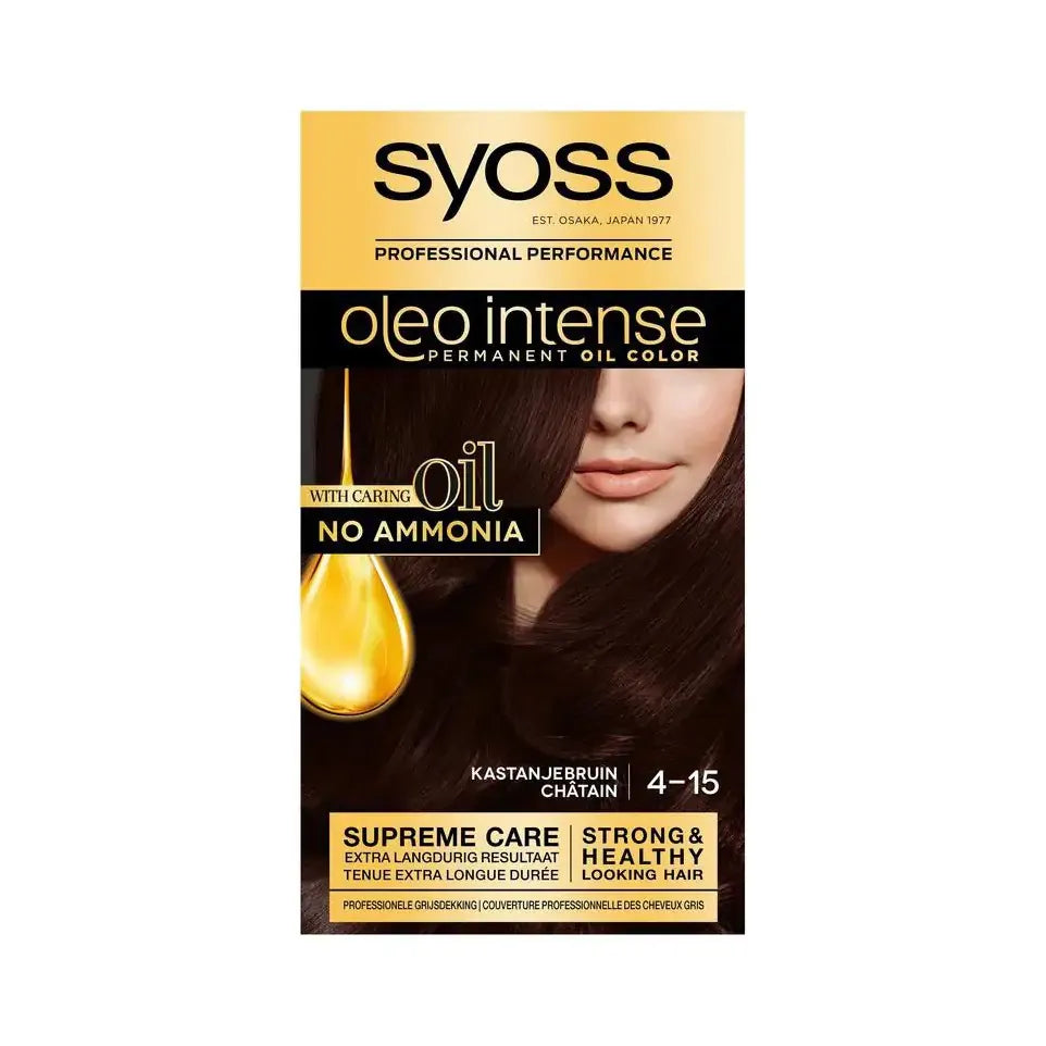 Syoss Color Oleo Intense 4-15 kastanjebruin haarverf