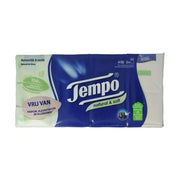 Tempo Natural & soft zakdoekjes 8 x 9 8 stuks