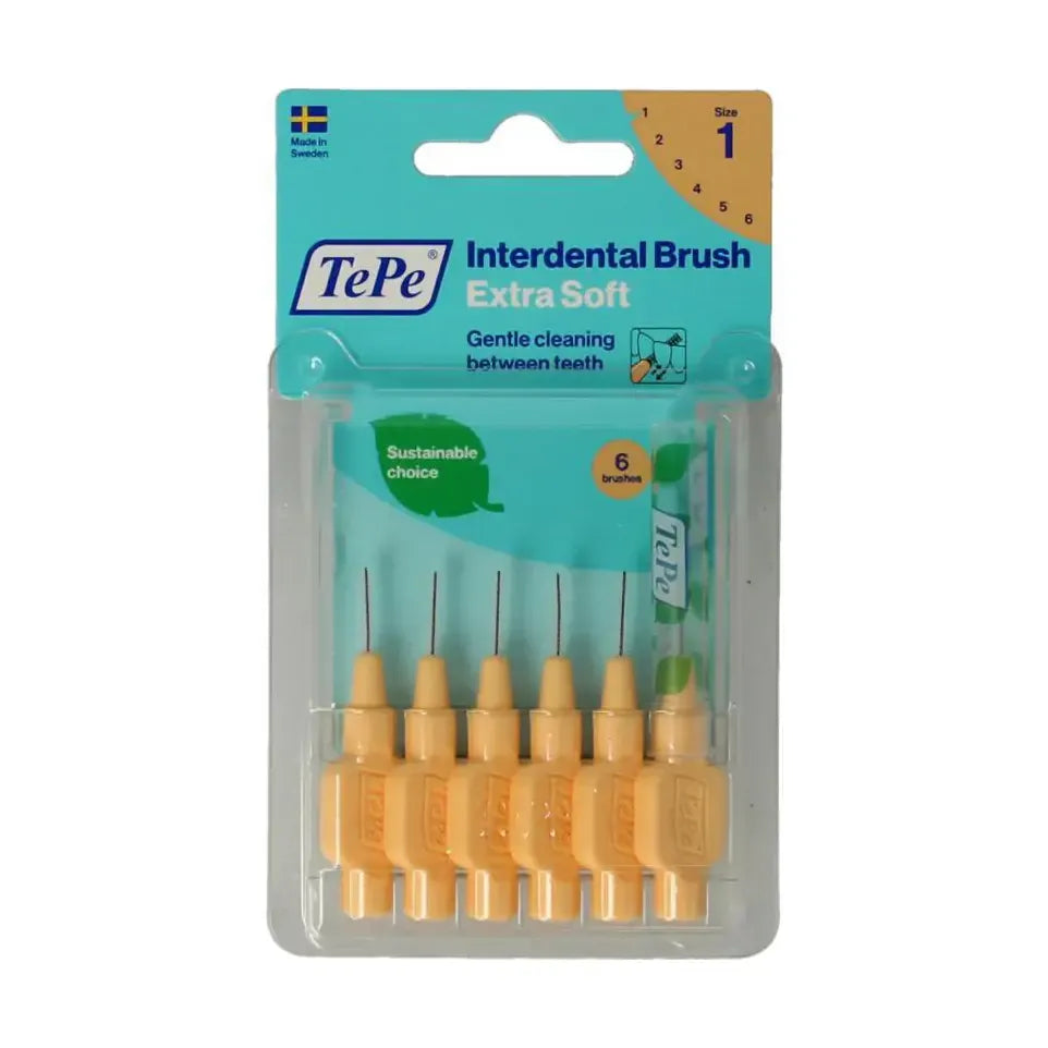 Tepe Interdentale rager extra soft licht oranje maat 1 6 stuks