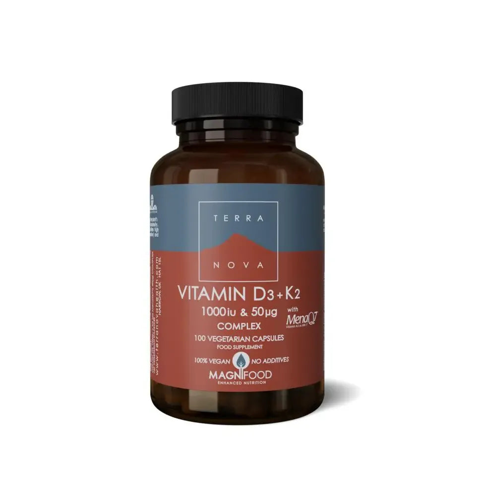 Terranova Vitamine D3 25 mcg met K2 50 mcg 100 vcaps