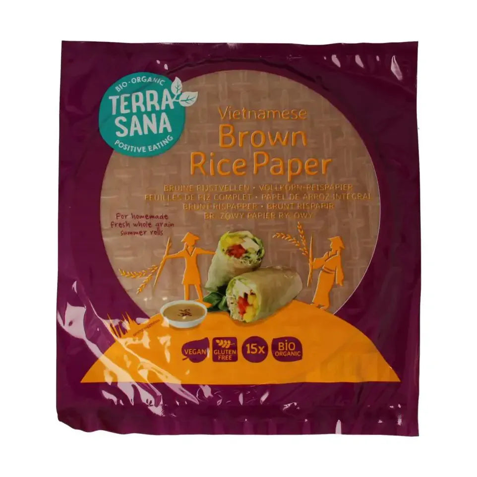 Terrasana Vietnamese bruine rijstvellen bio 150 gram