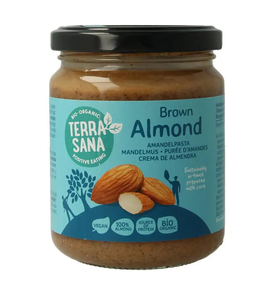 Terrasana Amandelpasta bruin bio 250 gram