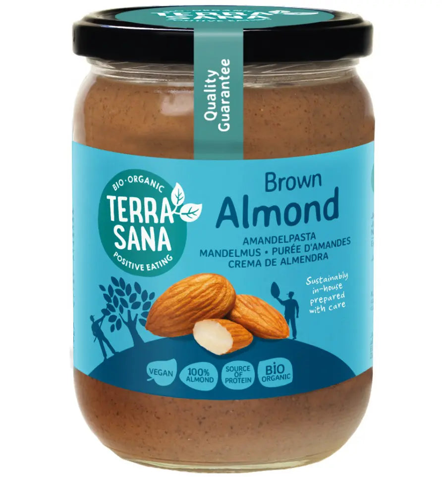 Terrasana Amandelpasta bruin bio 500 gram
