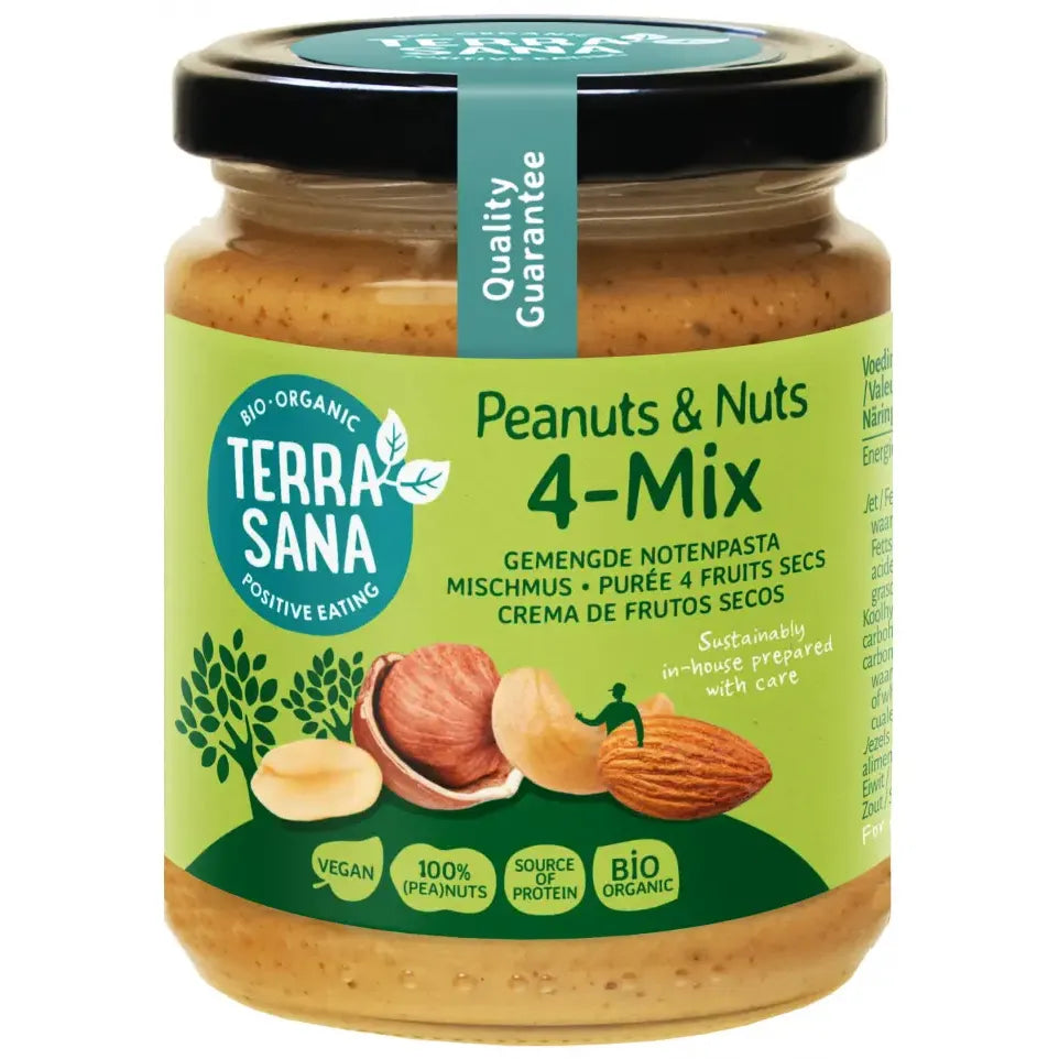 Terrasana 4-Mix notenpasta bio 250 gram