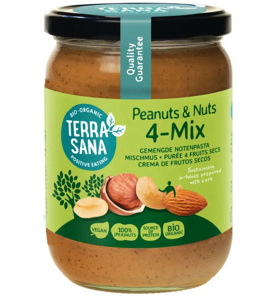 Terrasana 4-Mix notenpasta bio 500 gram