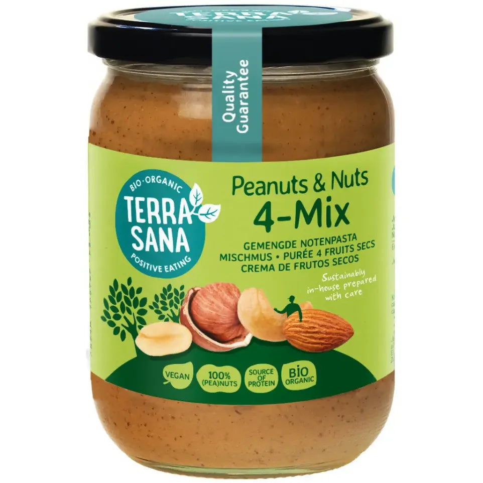 Terrasana 4-Mix notenpasta bio 500 gram