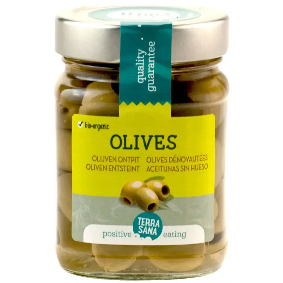 Terrasana Groene olijven (zonder pit) bio 230 gram
