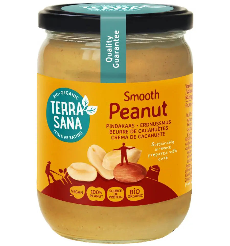 Terrasana Pindakaas fijn bio 500 gram