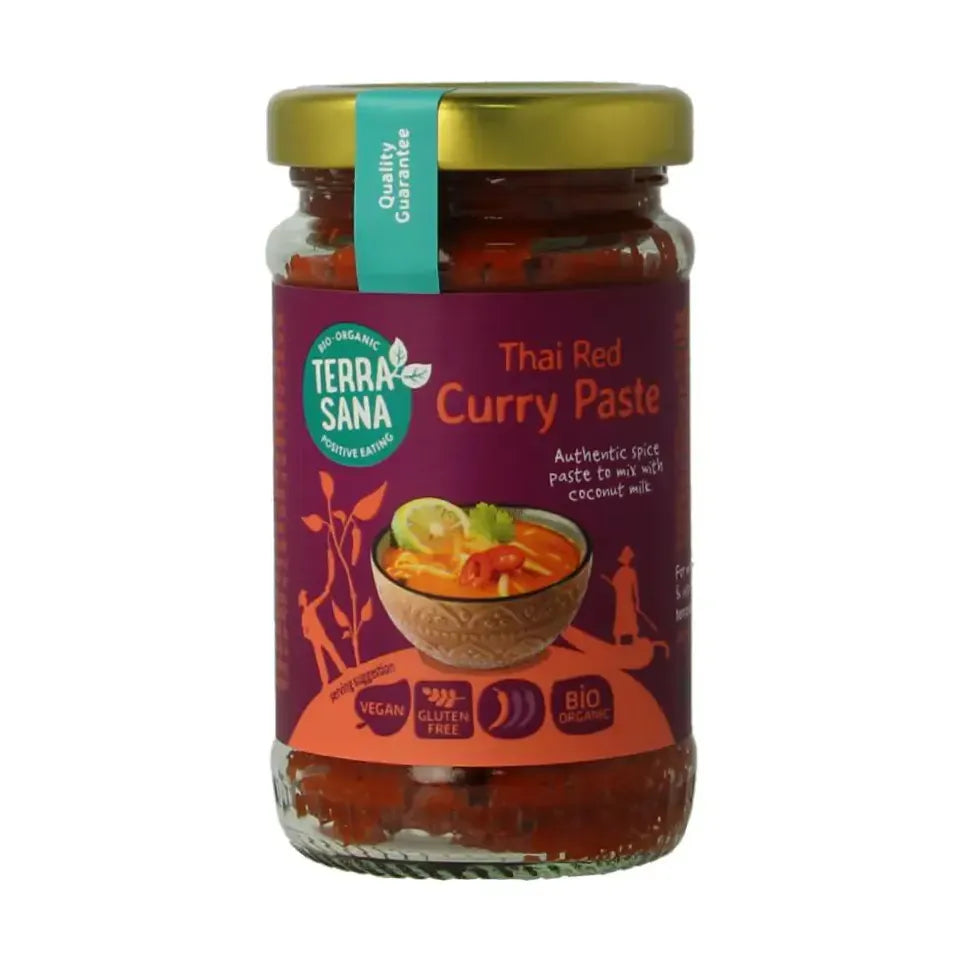 Terrasana Thaise rode currypasta bio 120 gram