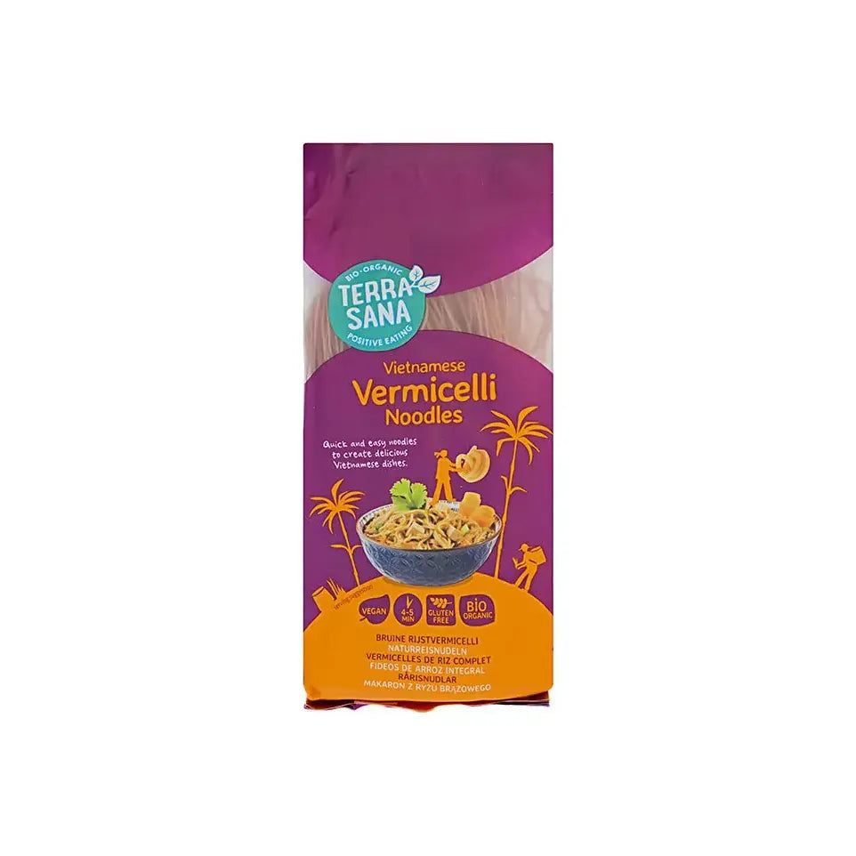 Terrasana Vietnamese bruine rijstvermicelli bio 250 gram