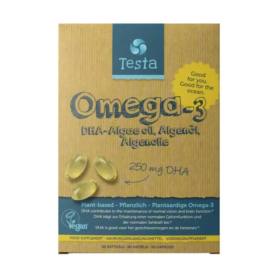 Testa Omega 3 algenolie 250 mg DHA NL/DE/EN 60 softgels