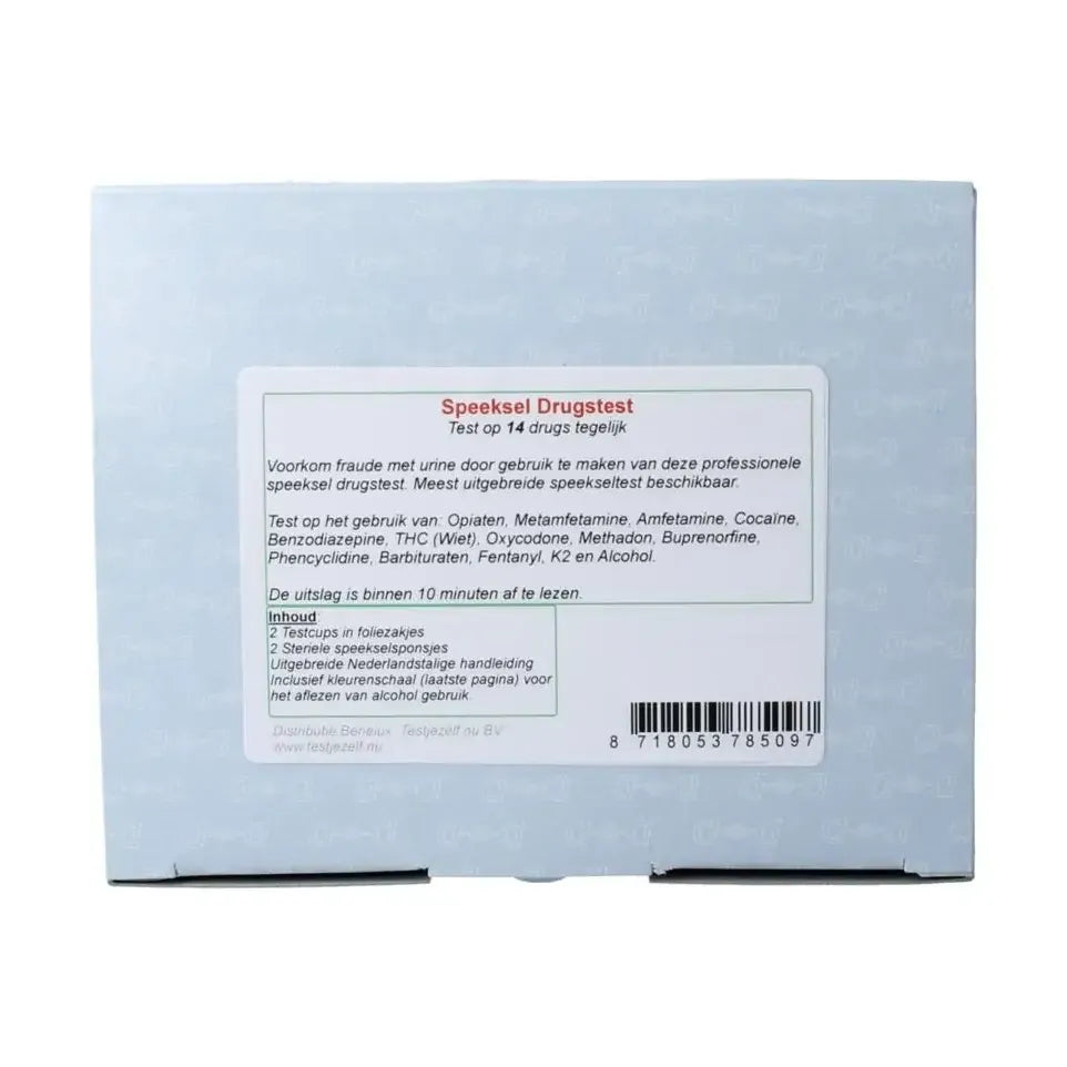 Testjezelf.nu Speeksel drugstest 14 2 stuks