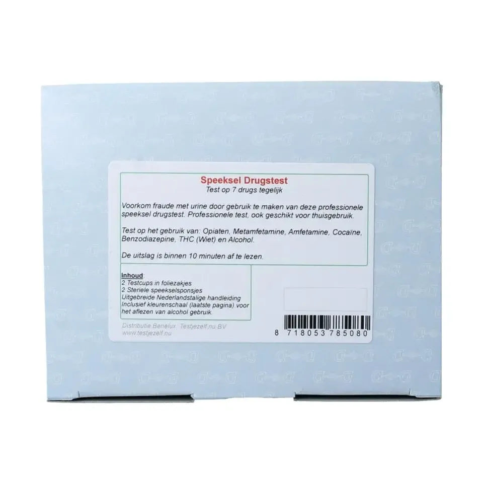 Testjezelf.nu Speeksel drugstest 7 2 stuks