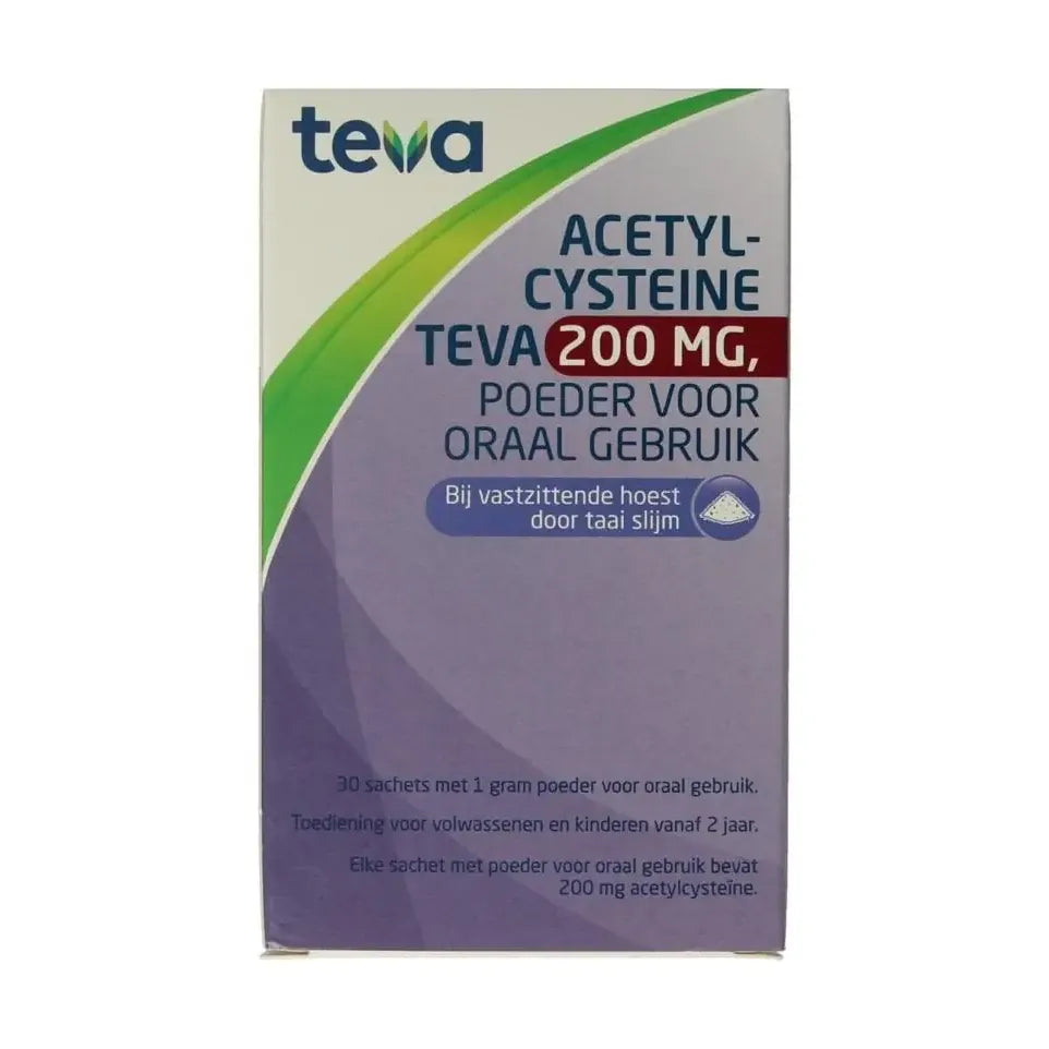 Teva Acetylcysteine 200 mg poeder 30 sachets