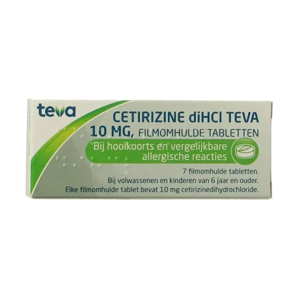 Teva Cetirizine diHCl 10 mg 7 tabletten