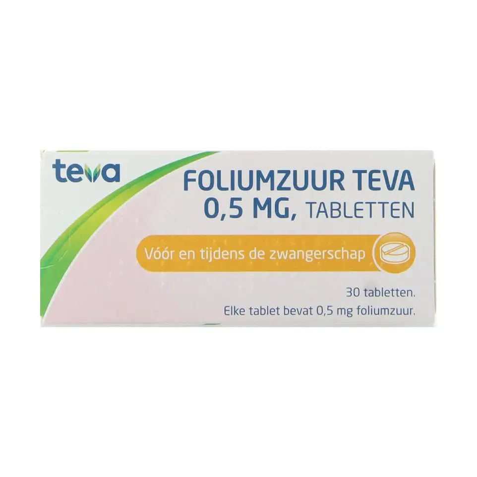 Teva Foliumzuur 0.5 30 tabletten