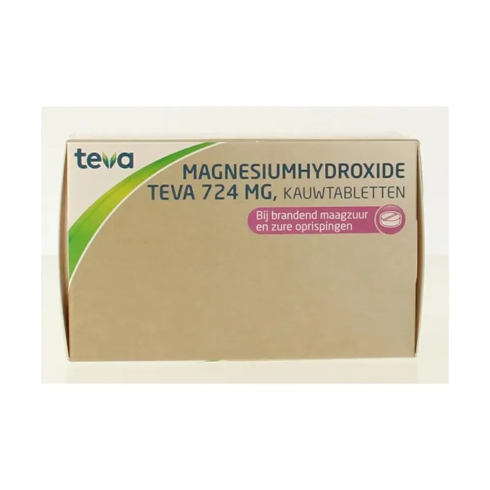 Teva Magnesiumhydroxide 724 mg 100 kauwtabletten