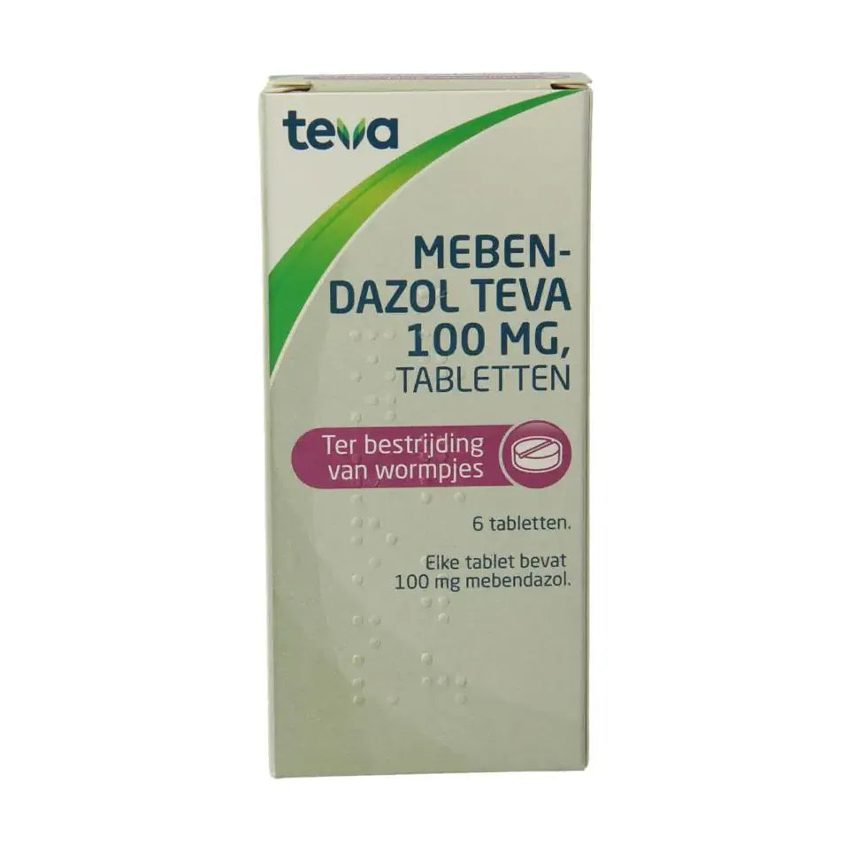 Teva Mebendazol 100 mg 6 stuks