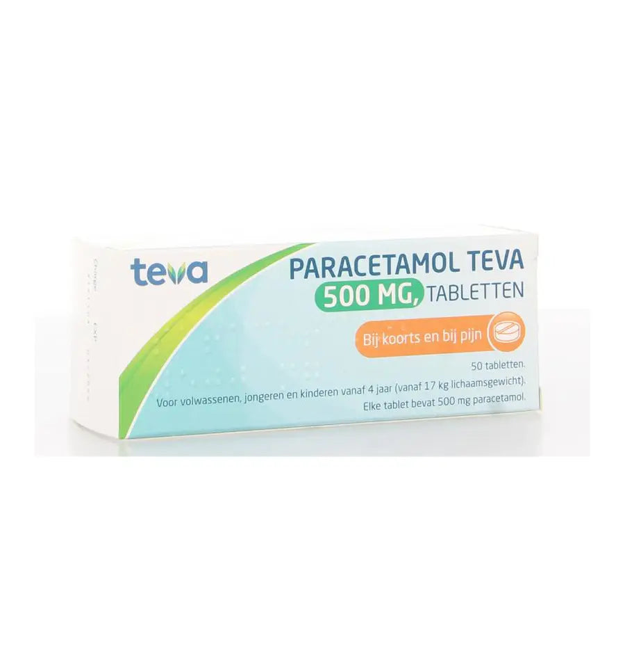 Teva Paracetamol 500 mg 50 tabletten