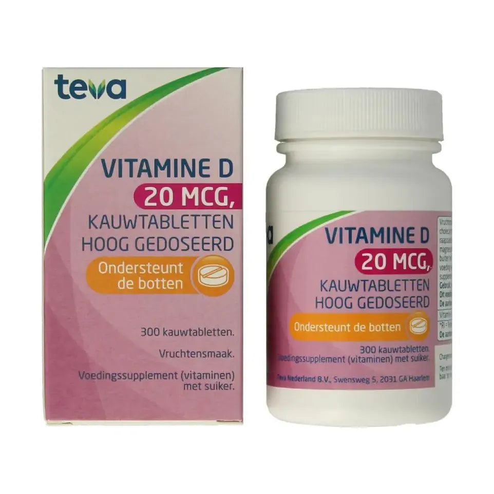Teva Vitamine D 20 mcg 20 mcg