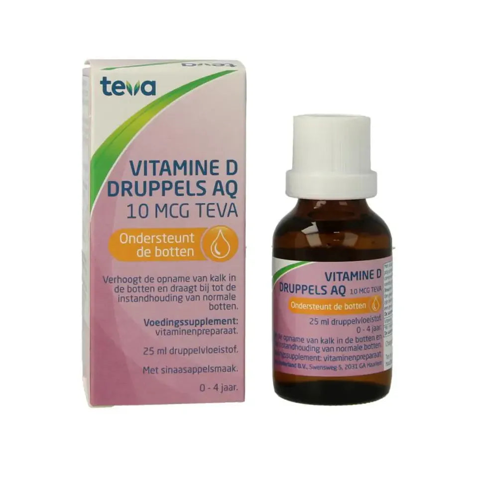 Teva Vitamine D AQ druppels 10 mcg 25 ml