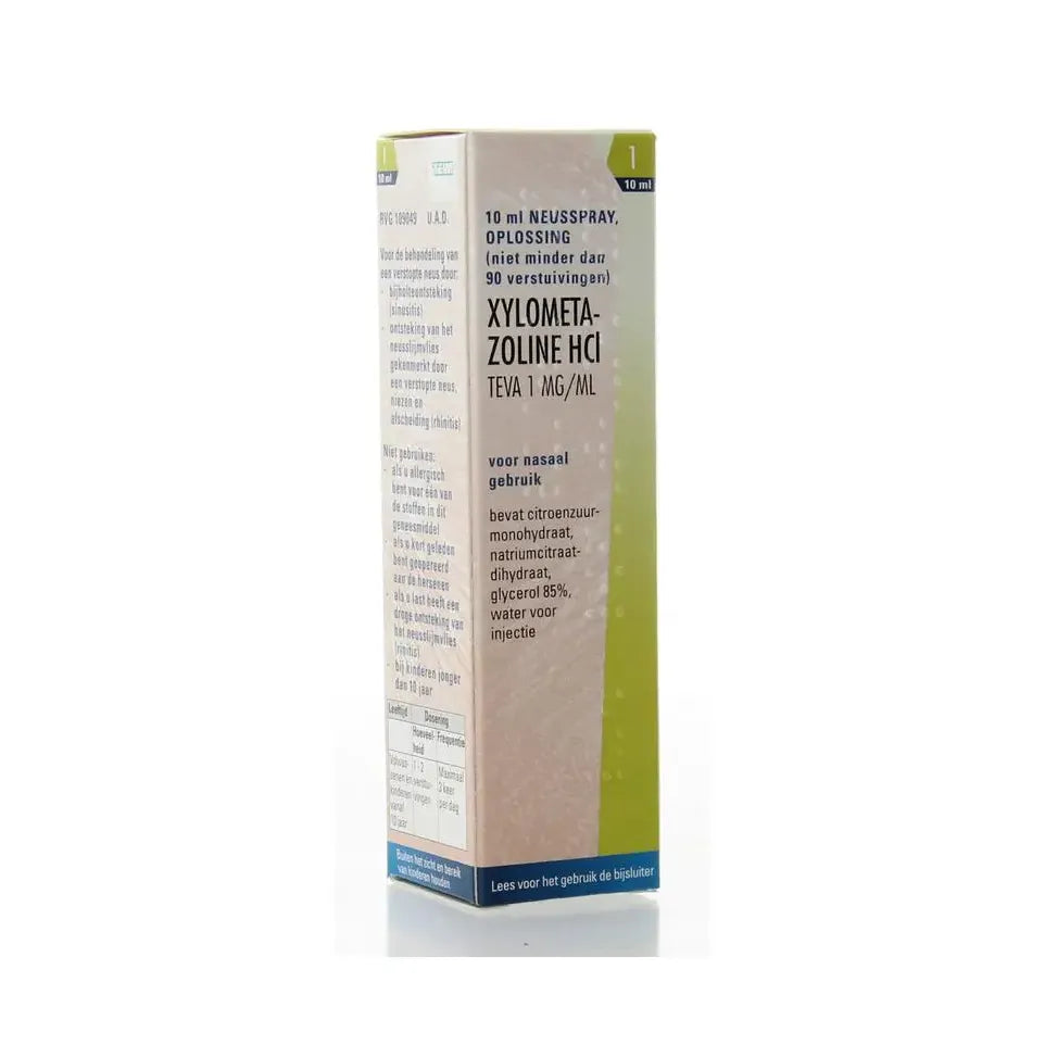 Teva Xylometazoline 1 mg spray 10 ml