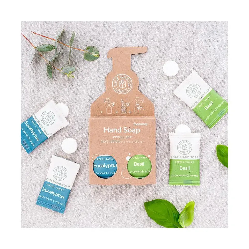 The Green Lab Co handzeep eucalyptus &basilicum