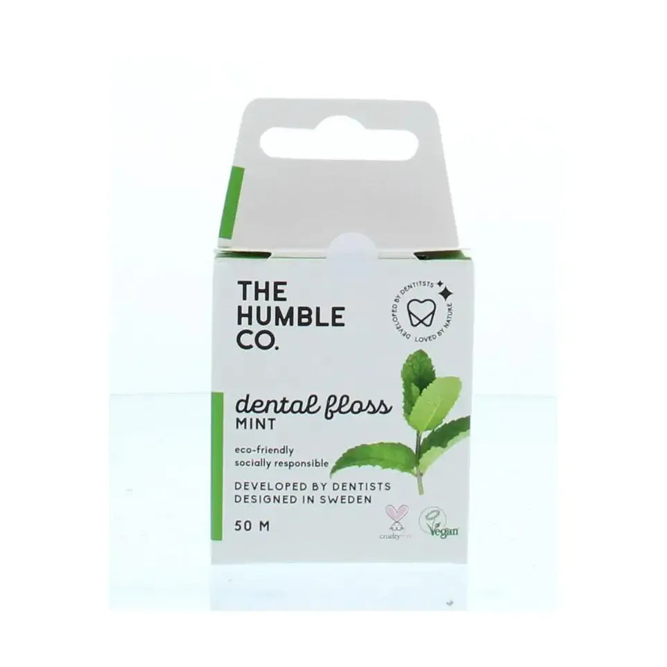 The Humble Co Dental floss fresh mint 50 meter
