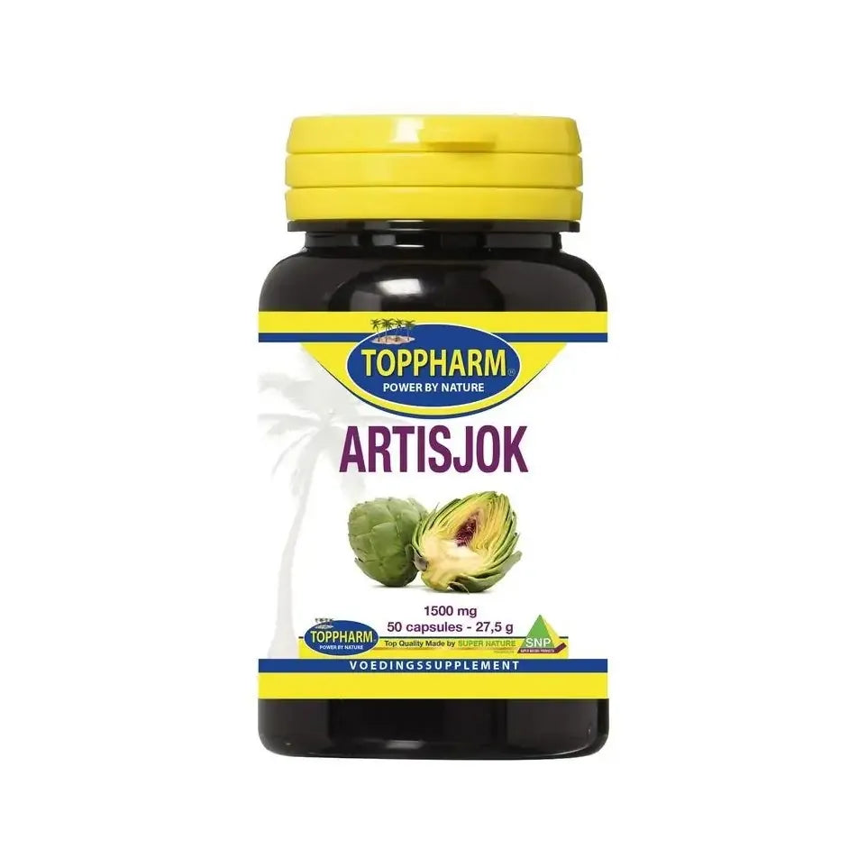 Toppharm Artisjok 1500 mg 50 capsules