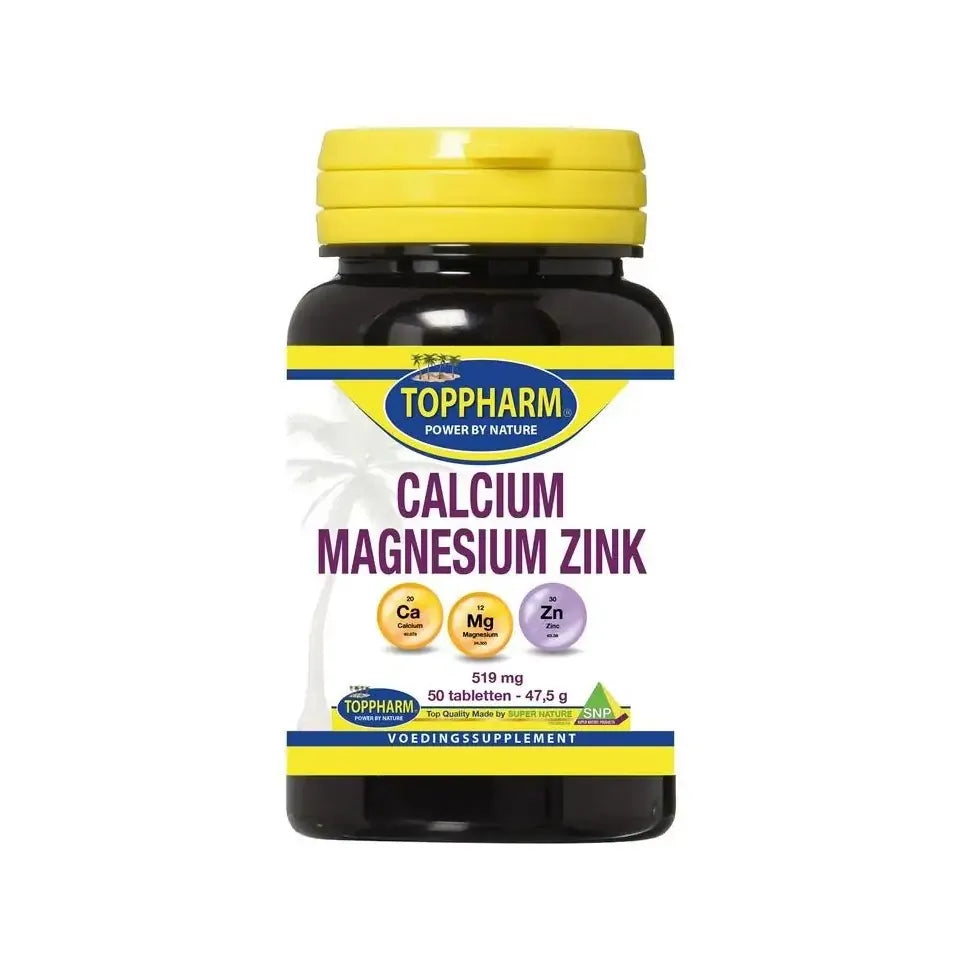 Toppharm Calcium Magnesium Zink 50 tabletten