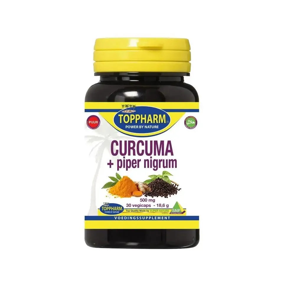 Toppharm Curcuma Piper Nigrum puur 30 vcaps
