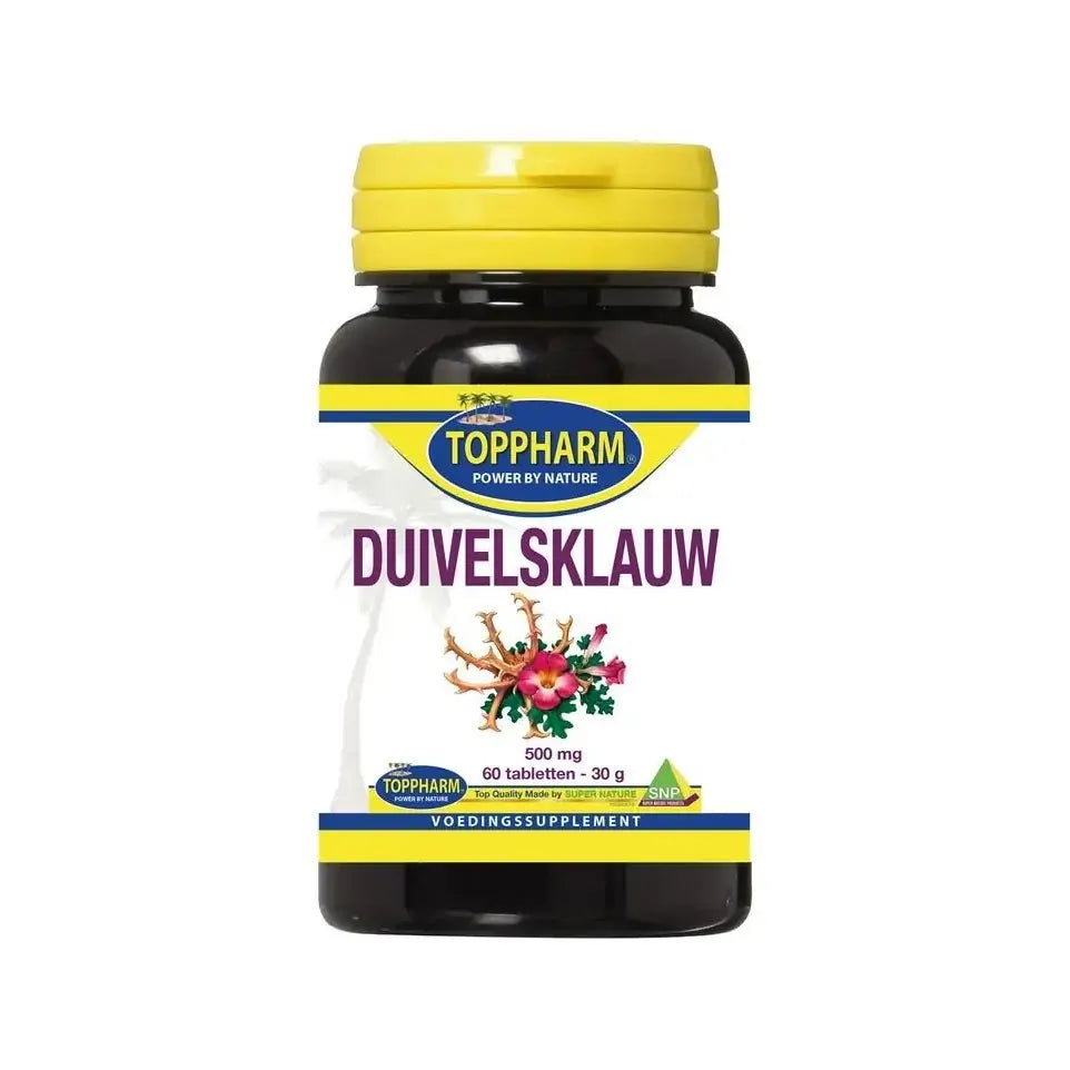 Toppharm Duivelsklauw 500 mg 60 tabletten