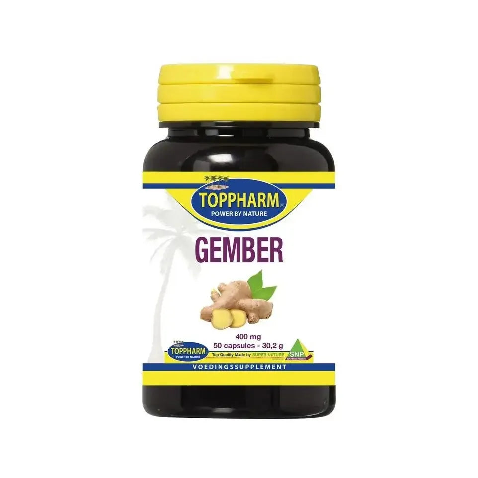 Toppharm Gember 400 mg 50 capsules