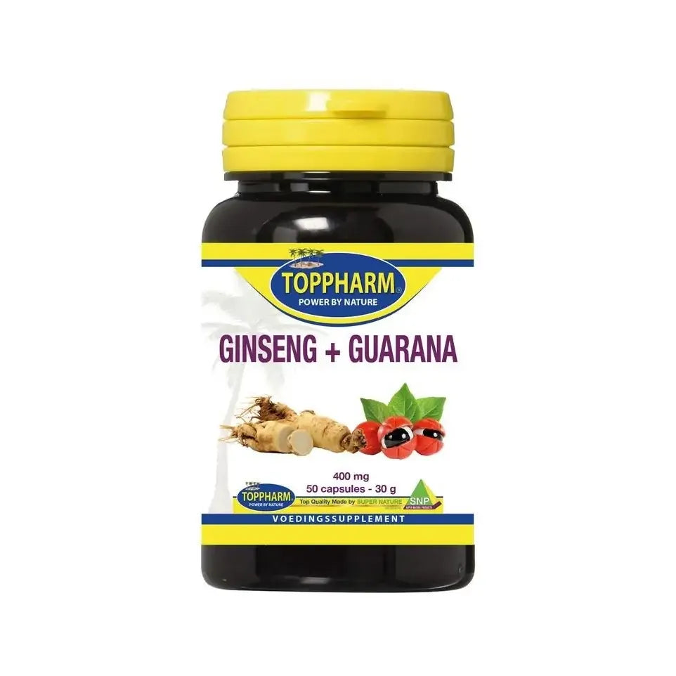 Toppharm Ginseng + Guarana 50 capsules
