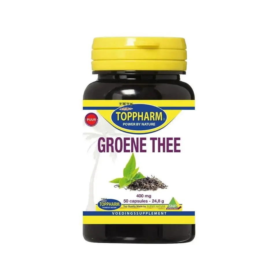 Toppharm Groene thee puur 400 mg 50 capsules