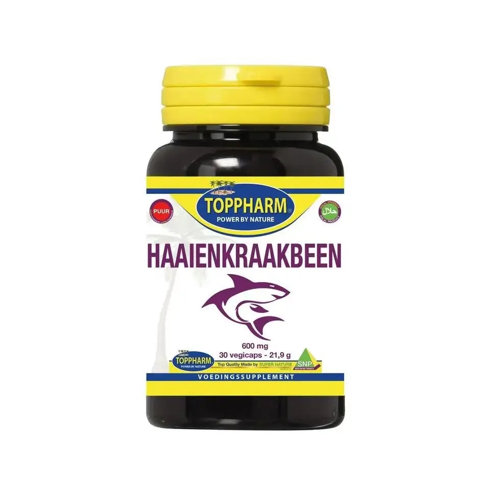 Toppharm Haaienkraakbeen 600 mg puur 30 vcaps
