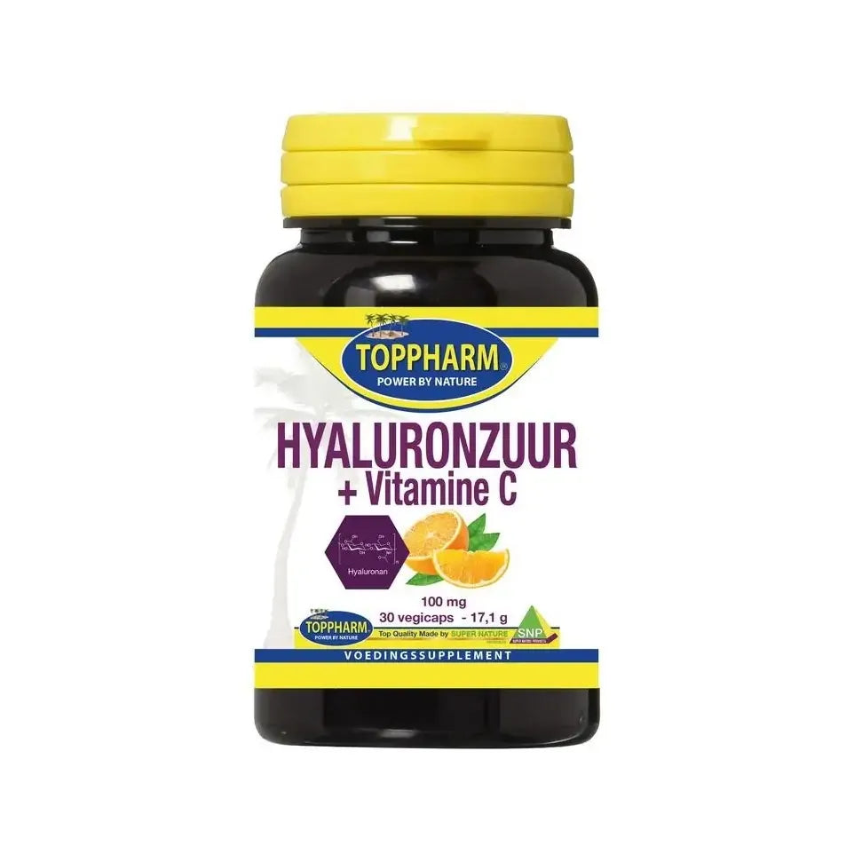 Toppharm Hyaluronzuur Vitamine C 30 capsules