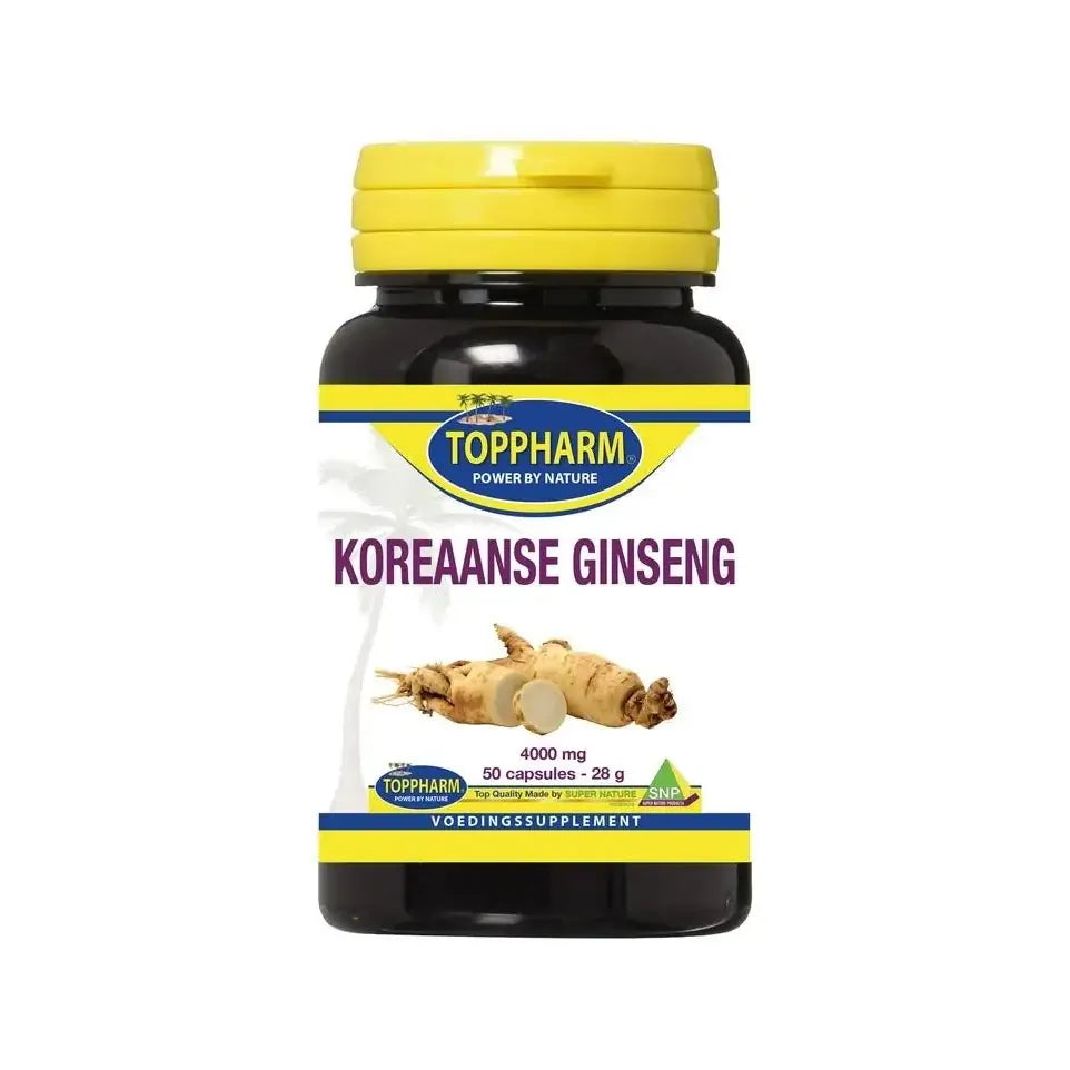 Toppharm Koreaanse Ginseng 4000 mg 50 capsules