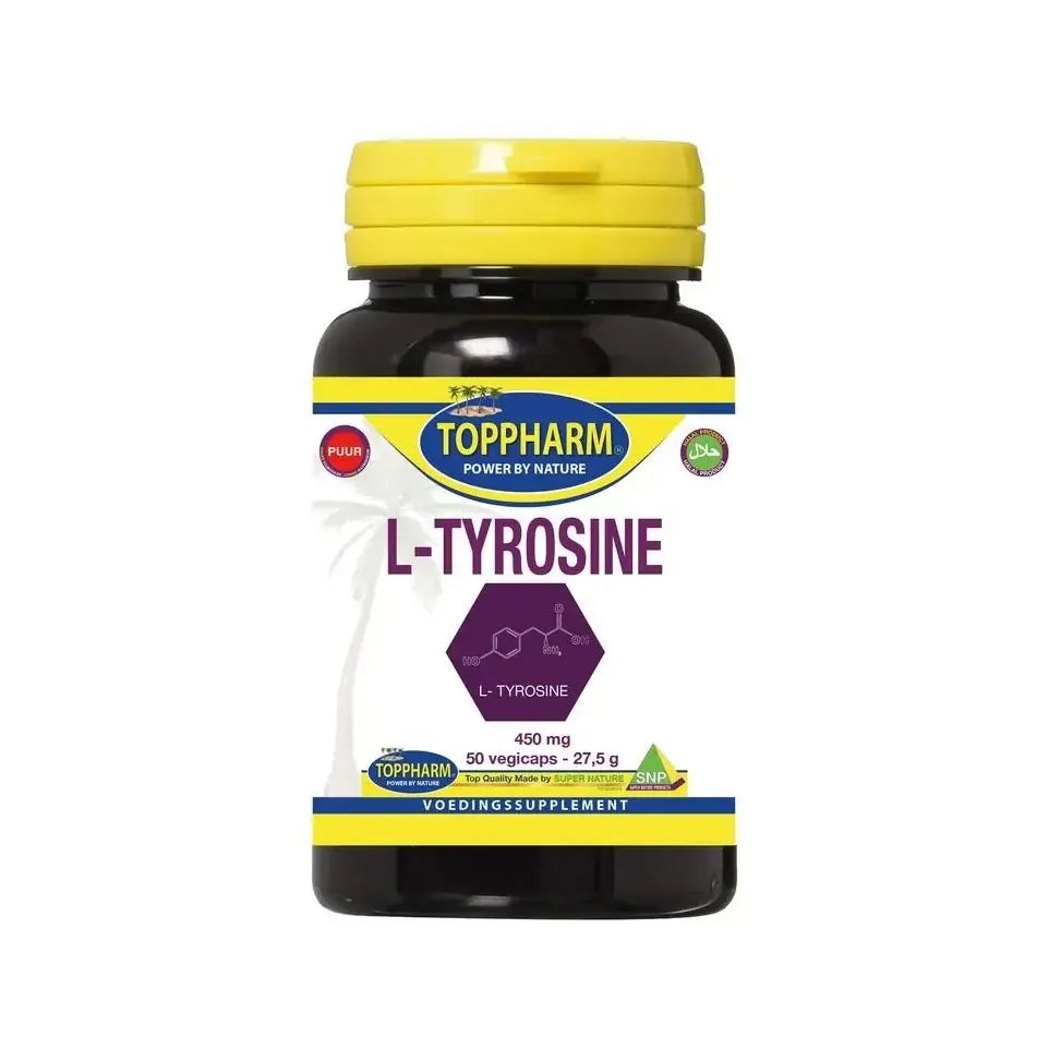 Toppharm L-tyrosine 450 mg puur 50 vcaps