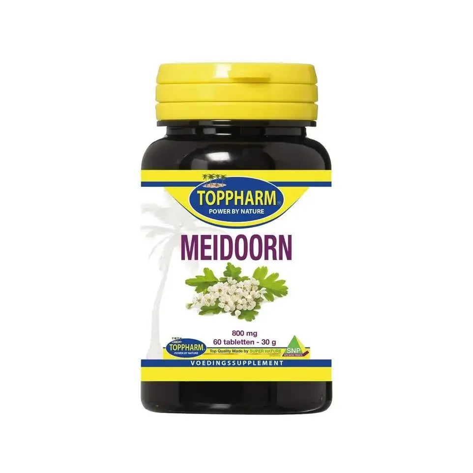 Toppharm Meidoorn 800 mg 60 tabletten
