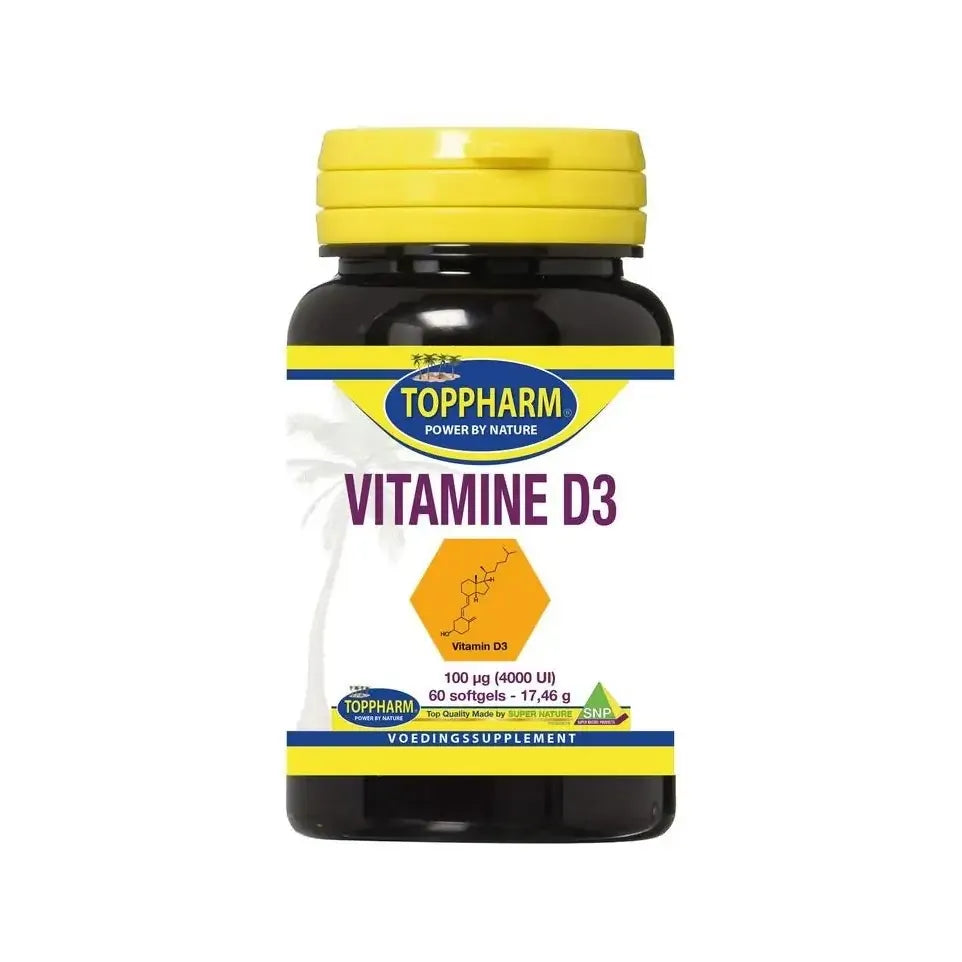 Toppharm Vitamine d3 60 softgels