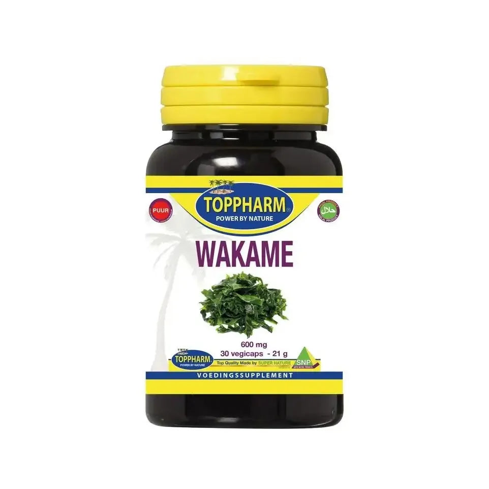 Toppharm Wakame 600 mg puur 30 vcaps