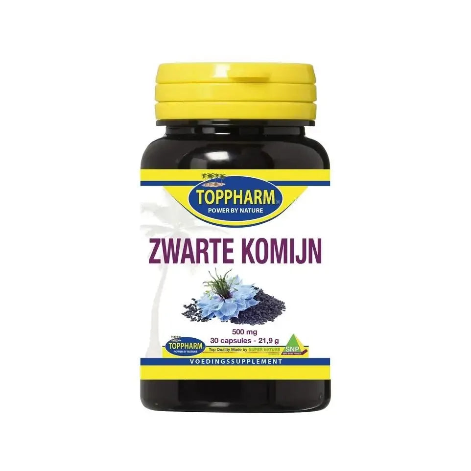 Toppharm Zwarte Komijn 500 mg 30 softgels