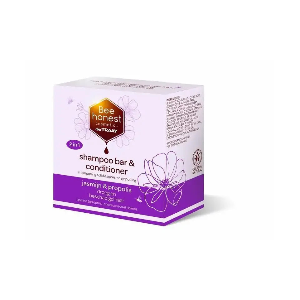 Traay Bee Honest Shampoobar jasmijn & propolis 80 gram