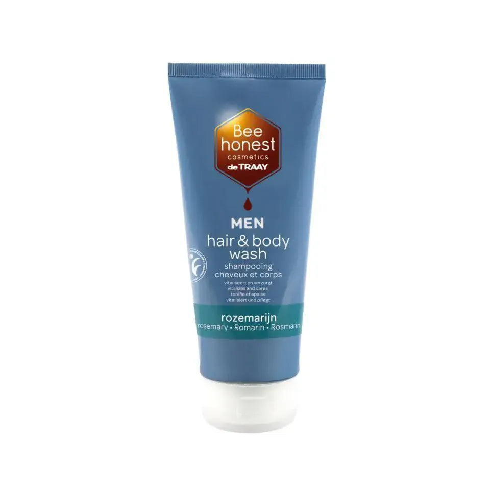 Traay Bee Honest Hair & body wash men rozemarijn 200 ml