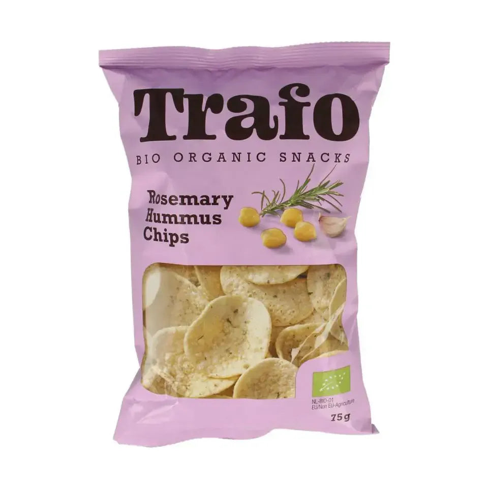 Trafo Hummus chips rosemary 75 gram